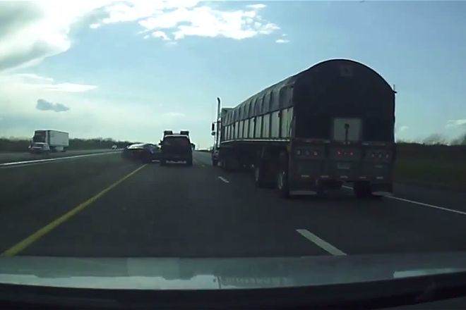 road rage causes accident