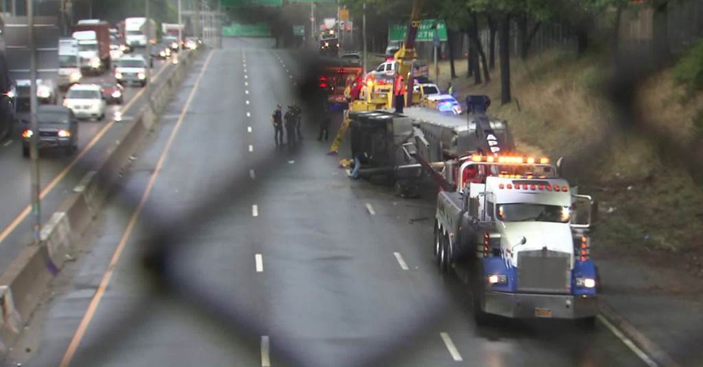 overturned truck accident lie